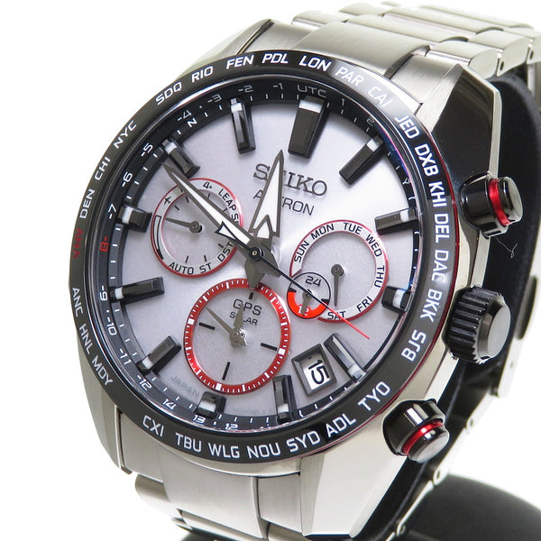 【SEIKO/セイコー】 アストロン 大谷翔平 2020 限定モデル SBXC081/5X53-0BE0 1700本限定 腕時計 ステンレススチール/セラミック ソーラー電波 シルバー メンズ【中古】【真子質店】【GD】【TxxT】 N23070445228-