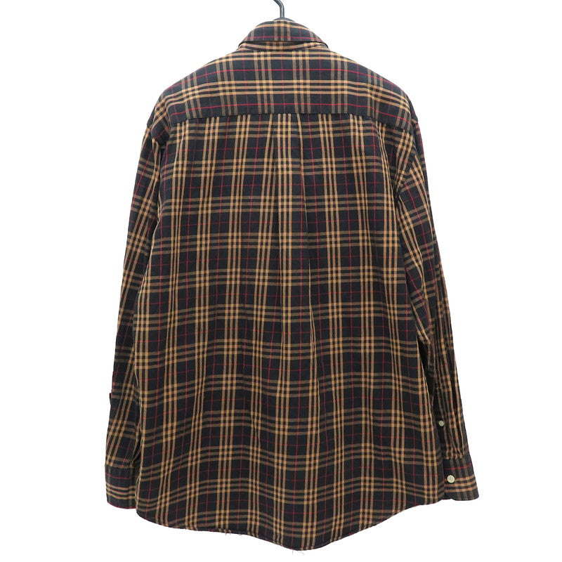 BURBERRY/バーバリー】 チェック柄 長袖シャツ コットン100％ ブラック/ベージュ/レッド メンズ【中古】【真子質店】【GD】 – 真子質店  PawnShopMAKO