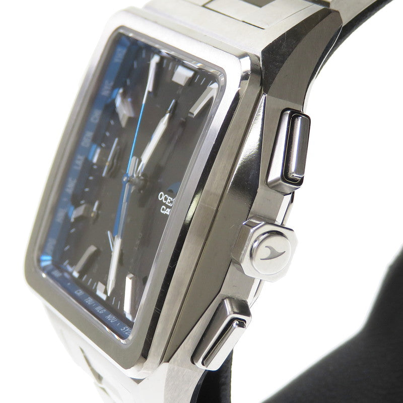 値札カシオ OCEANUS チタンモデル モバイルリンク 電波ソーラー腕時計 腕時計(アナログ)