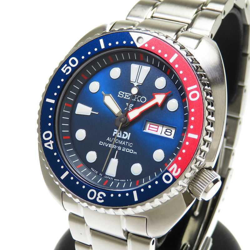 【SEIKO/セイコー】 プロスペックス PADIコラボ SBDY017(4R36-05H0) ダイバー200 ペプシカラー 腕時計 ステンレススチール 自動巻き/オートマ 青文字盤 ペプシベゼル メンズ
【中古】【真子質店】【GD】




【MaDI】