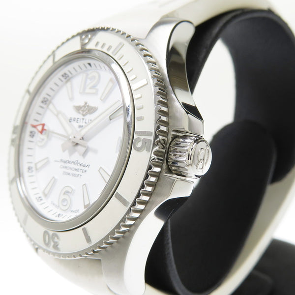 【BREITLING/ブライトリング】 A17316 スーパーオーシャン　ボーイズ 腕時計 ステンレススチール/ラバー 自動巻き/オートマ 白 レディース
【中古】【真子質店】【GD】




【IYKT】