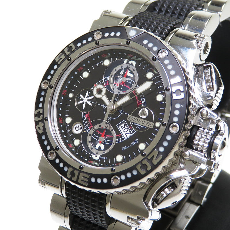 【AQUANAUTIC/アクアノウティック】 キングクーダ　クロノ 腕時計 ステンレススチール 自動巻き/オートマ 黒 メンズ
【中古】【真子質店】【GD】




【SMoK】