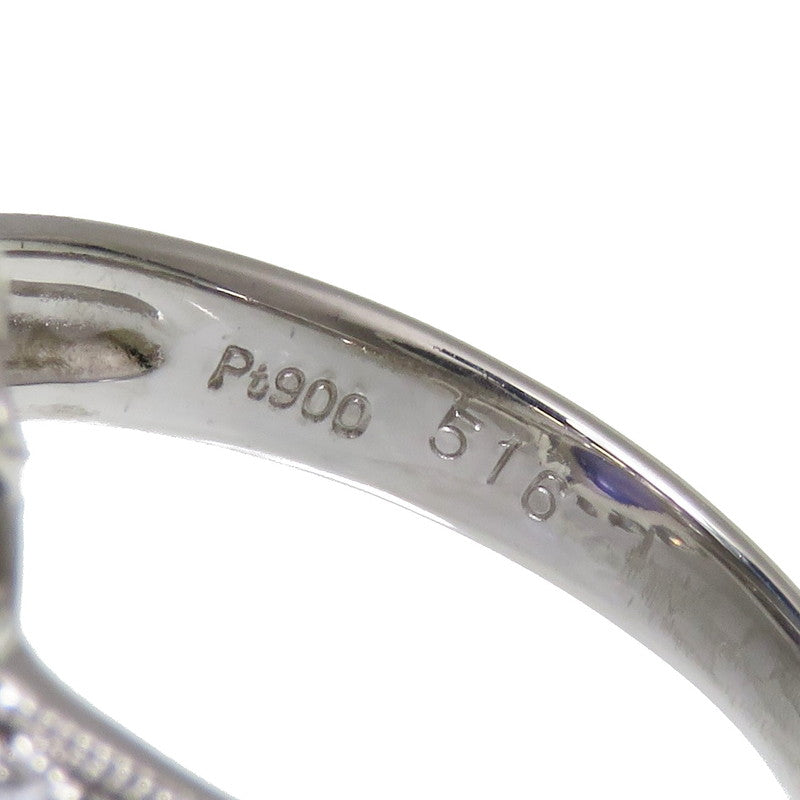 11.5号 スターサファイア 5.16ct ダイヤモンド 計1.10ct リング・指輪