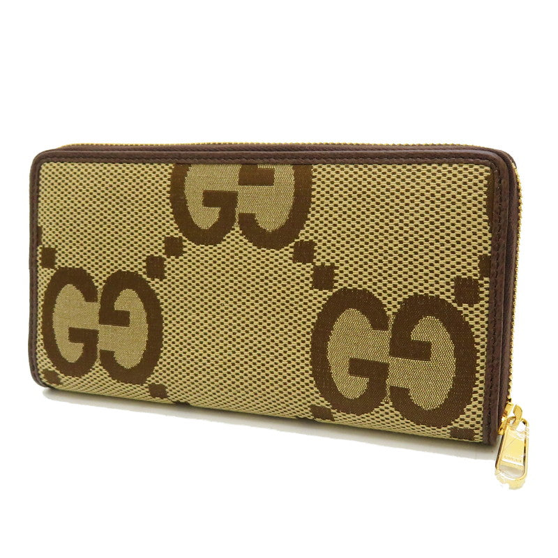 【GUCCI/グッチ】 699316 ジャンボGGコンチネンタルウォレット 長財布 キャンバス ベージュ ユニセックス【中古】【真子質店】【BL】,  【KDMi】