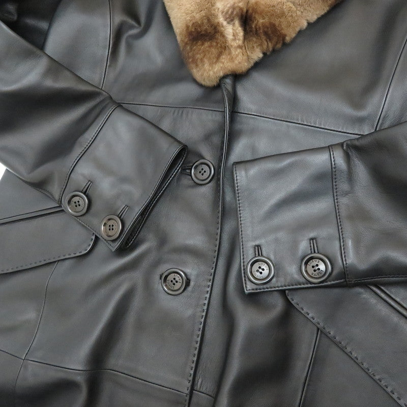LOEWE ロエベ レザー 本革 コート ロングコート身幅肩幅はおいくつです