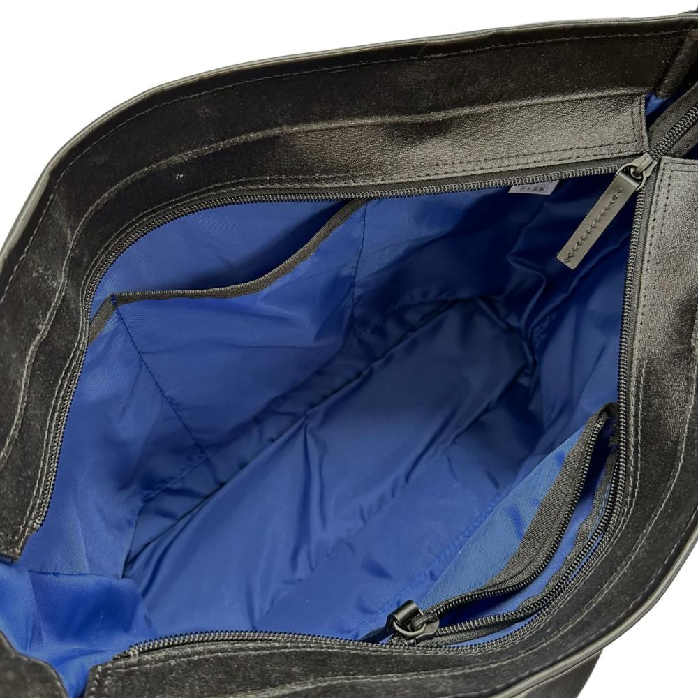 中古品 森野帆布 2WAY トートバッグ ネイビー×レッド 限定カラー