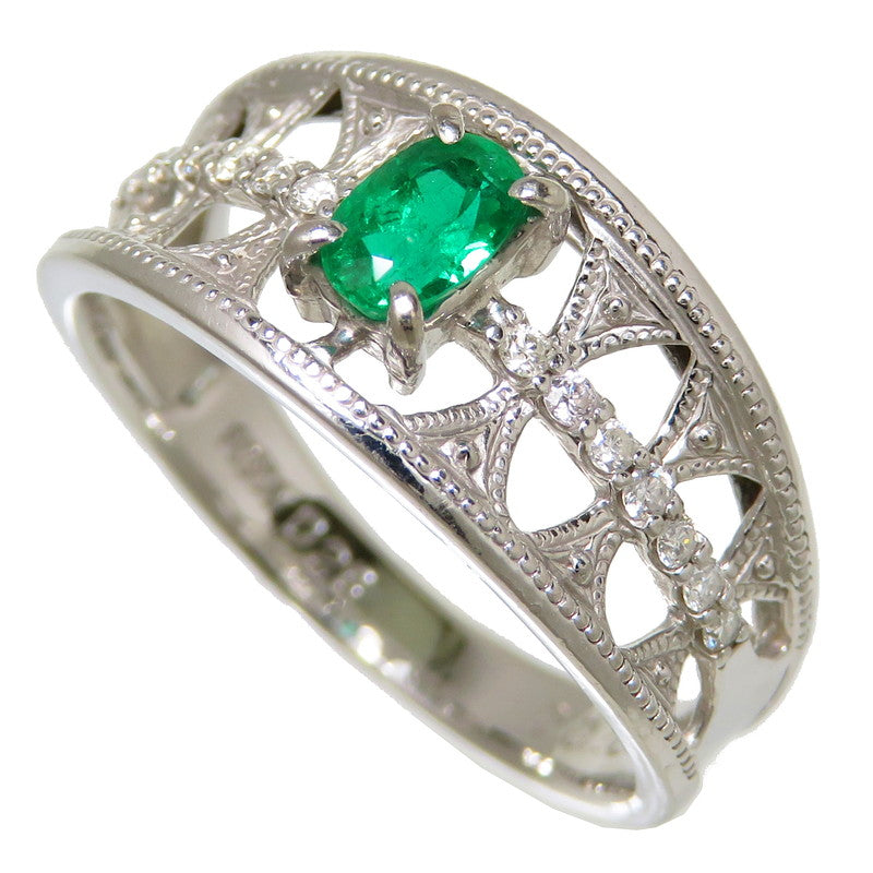 11.5号 エメラルド 0.28ct ダイヤモンド 計0.10ct リング・指輪 Pt900プラチナ 4.9g レディース
【中古】【真子質店】【NN】




【IDx】