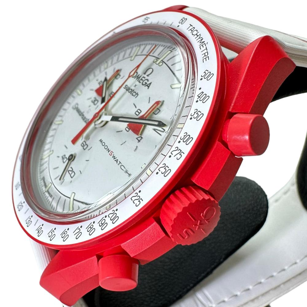 Swatch/スウォッチ】 Mission to Mars/マーズ スウォッチ×オメガコラボ SO33R100 腕時計/バイオセラミック – 真子質店  PawnShopMAKO