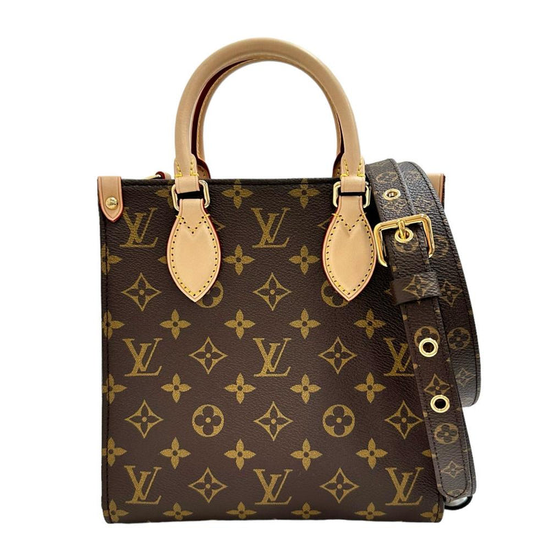 【LOUIS VUITTON/ルイ・ヴィトン】 サックプラBB モノグラム M46265 ハンドバッグ モノグラムキャンバス/PVC/レザー ブラウン  レディース【中古】【真子質店】【BL】, 【TDMiY】