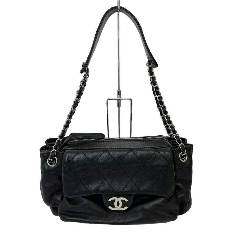 【CHANEL/シャネル】 マトラッセ A29923 ワンショルダー チェーンバッグ ショルダーバッグ 10番台（2006年頃） ラムスキン ブラック  レディース【中古】【真子質店】【GD】, 【TxTD】