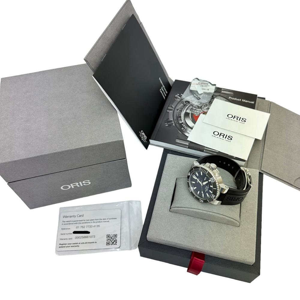 ORIS/オリス】 アクイス ビッグ デイデイト 腕時計 ステンレススチール