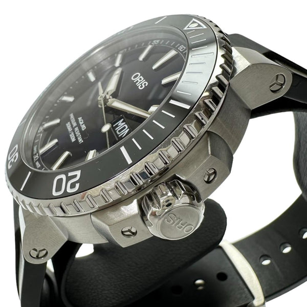 【ORIS/オリス】 アクイス　ビッグ　デイデイト 腕時計 ステンレススチール/ラバー 自動巻き/オートマ 黒ベゼル/青文字盤/黒ベルト メンズ
【中古】【真子質店】【GD】




【IxxI】