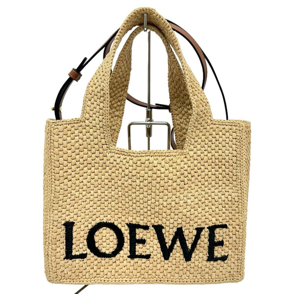 【LOEWE/ロエベ】 ロエベフォント　トート　スモール A685B59X03 ショルダーバッグ/ラフィア90%/レーヨン10% ナチュラル（ベージュ） レディース【中古】【真子質店】【GD】




【Ixxx】