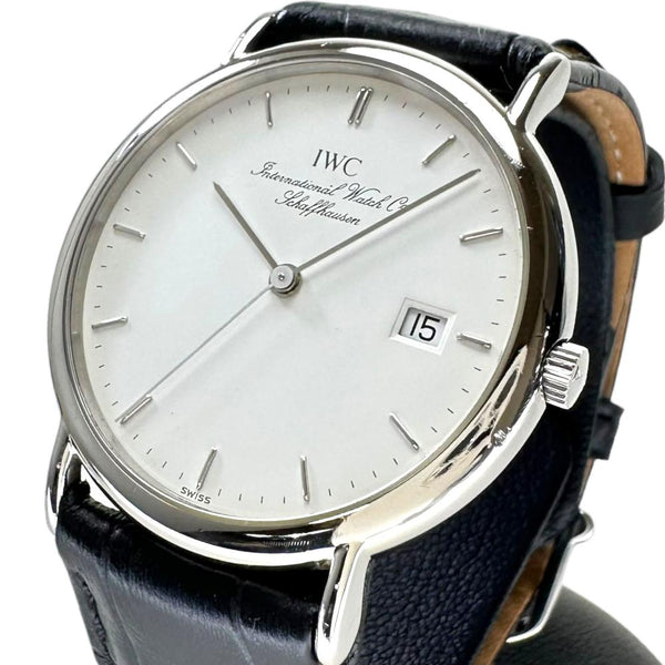 【IWC/インターナショナルウォッチカンパニー】 ポートフィノ IW333106 腕時計 ステンレススチール クオーツ ホワイト文字盤/黒革（社外製）/純正尾錠 メンズ
【中古】【真子質店】【GD】




【MiID】
