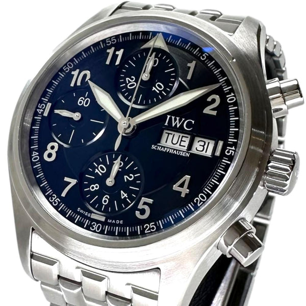 【IWC/インターナショナルウォッチカンパニー】 スピットファイア　デイデイト IW370618  腕時計 ステンレススチール 自動巻き/オートマ ブラック文字盤 メンズ
【中古】【真子質店】【BL】




【DIID】