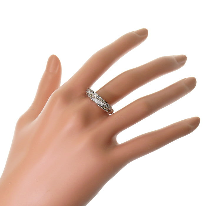 16号 ダイヤモンド(ブラウン含む) 計0.82ct リング・指輪 K18WG 