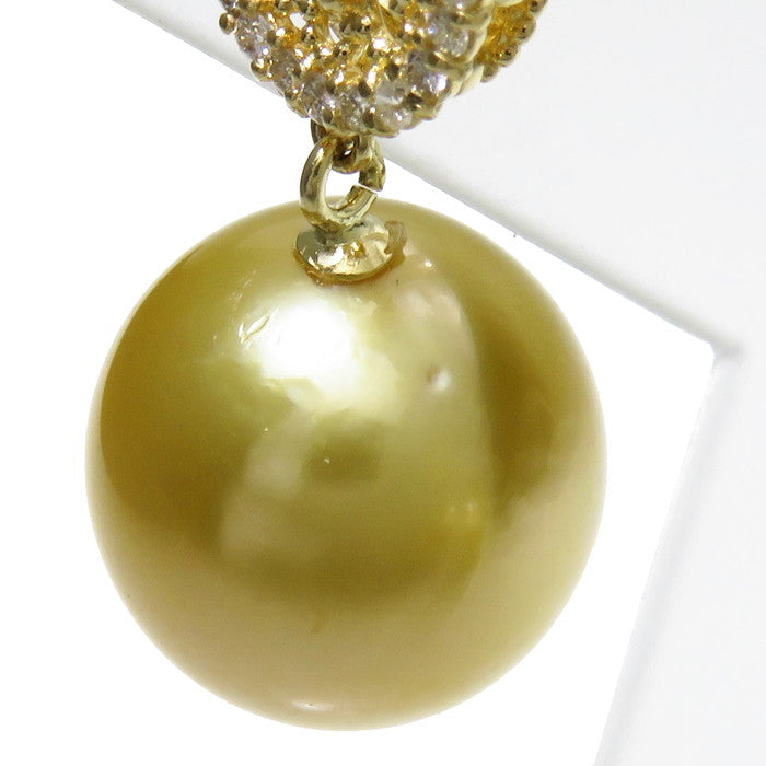 スタッド 白蝶真珠(ゴールデンパール) 約11.3～11.6mm程度 ダイヤモンド 計0.15×2ct ピアス K18ゴールド 18金 6.2g レディース
【中古】【真子質店】




【DDx】