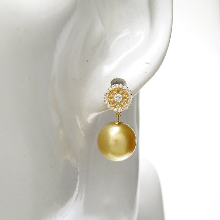 スタッド 白蝶真珠(ゴールデンパール) 約11.3～11.6mm程度 ダイヤモンド 計0.15×2ct ピアス K18ゴールド 18金 6.2g レディース
【中古】【真子質店】




【DDx】