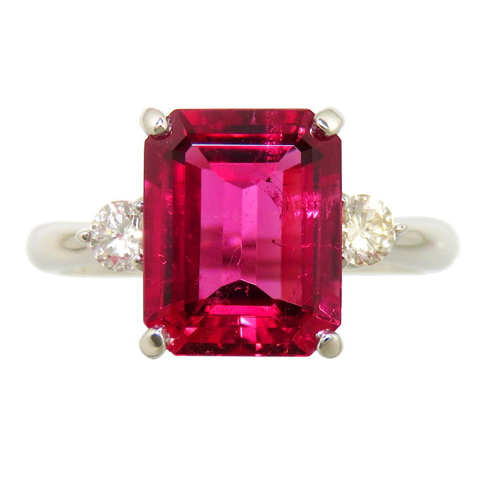 11.5号 レッドトルマリン/ルベライト 3.02ct ダイヤモンド 計0.20ct 