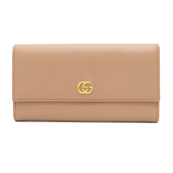 GUCCI/グッチ】 GG マーモント 456116 496085 長財布 レザー ベージュ