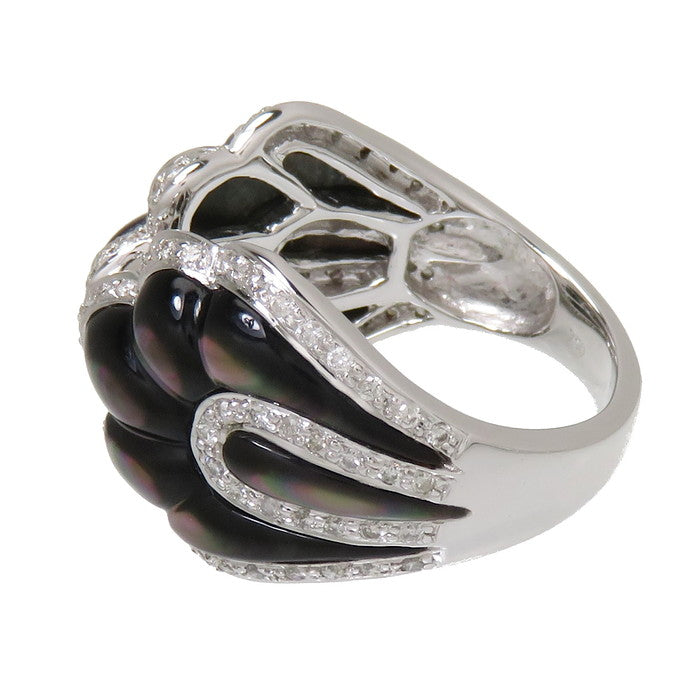 12号 シェル 計6.36ct ダイヤモンド 計0.52ct リング・指輪