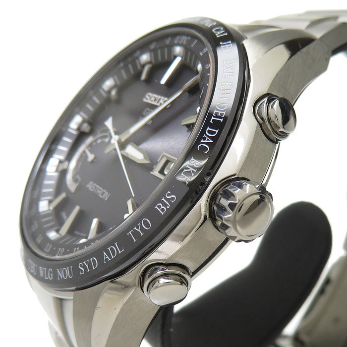 【SEIKO/セイコー】 アストロン 8X22-0AG0-2 腕時計 チタン/セラミック ソーラー電波 ブラック文字盤 メンズ