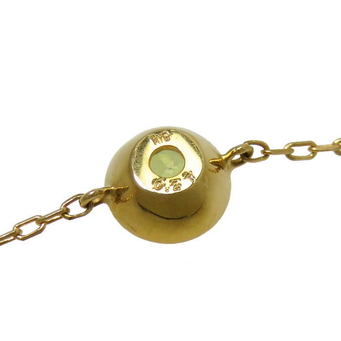 一粒ジュエリー スフェーン 0.21ct ブレスレット K18ゴールド 18