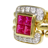 ★★最終特価品 12号 ベルト風デザイン ルビー 計0.74ct ダイヤモンド 計0.21ct リング・指輪 K18ゴールド 18金 9.4g レディース
【中古】【真子質店】




【YMiT】