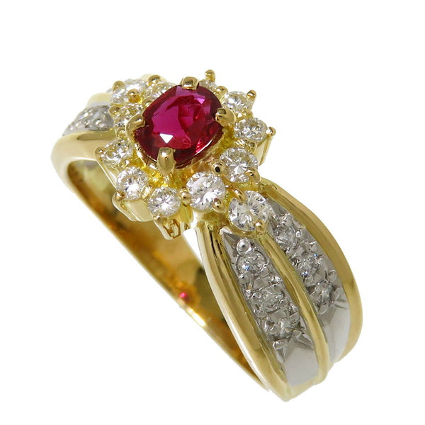 11.5号 ルビー 0.35ct ダイヤモンド 計0.40ct リング・指輪 K18ゴールド 18金/Pt900プラチナ 5.2g レディース
【中古】【真子質店】




【MaYMa】
