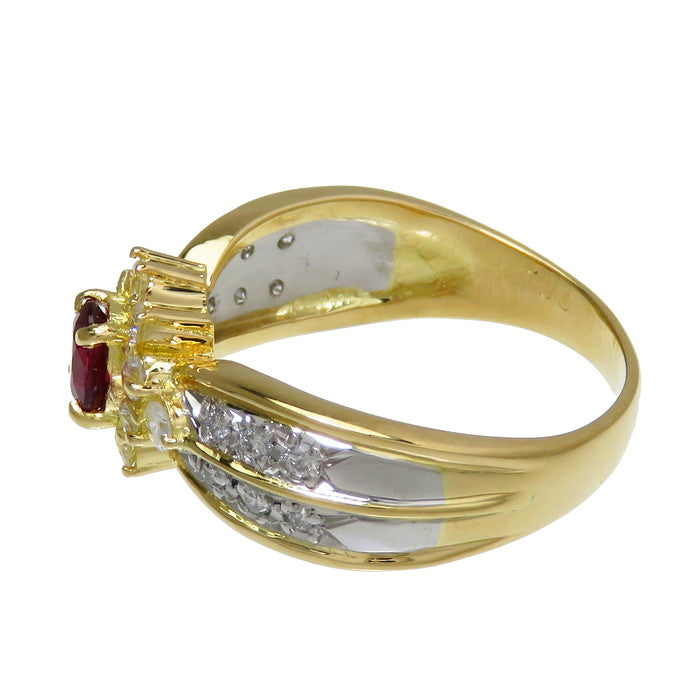 11.5号 ルビー 0.35ct ダイヤモンド 計0.40ct リング・指輪 K18ゴールド 18金/Pt900プラチナ 5.2g レディース
【中古】【真子質店】




【MaYMa】