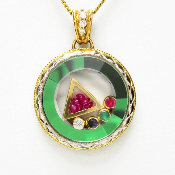 ムービングデザイン コンビカラー ルビー 計0.50ct ダイヤモンド 計  