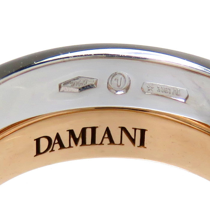 9号【Damiani/ダミアーニ】 2連 ダイヤモンド リング・指輪 バーチ 