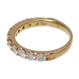 11.5号 ハーフサークル/ハーフエタニティ ダイヤモンド(推定平均G-SIクラス) 計1.00ct リング・指輪 K18ゴールド 18金 3.1g レディース
【中古】【真子質店】




【TMax】