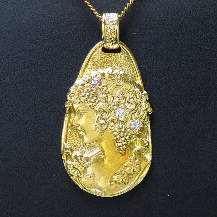 ★★最終特価品 女性像 横顔 ダイヤモンド 計0.06ct ペンダントトップ K18ゴールド 18金 6.8g レディース
【中古】【真子質店】




【MaKD】