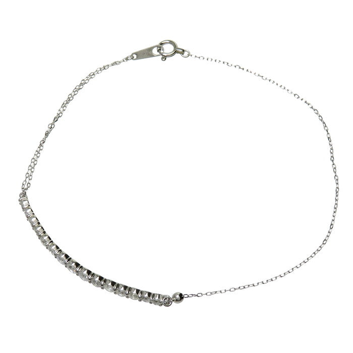 ダイヤモンド 計1.00ct ブレスレット Pt900プラチナ/Pt850プラチナ 2.4