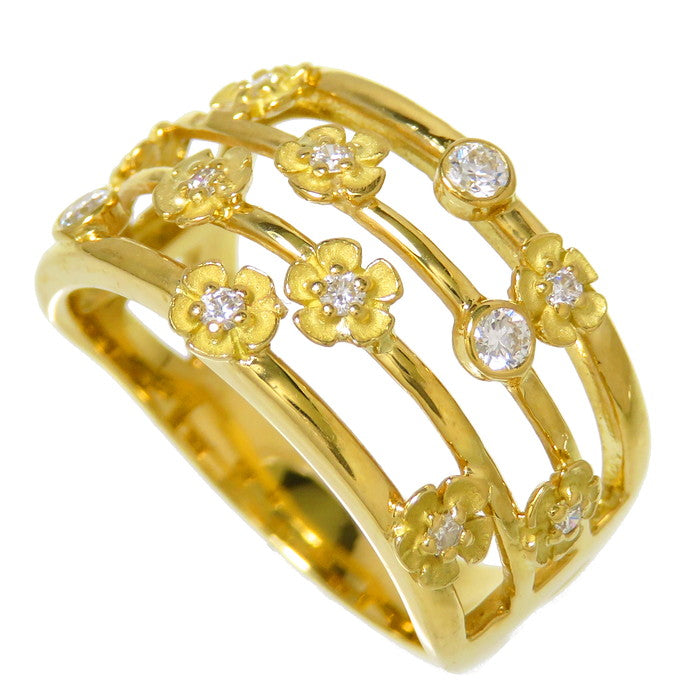 13.5号 小花/フラワーモチーフ ダイヤモンド 計0.22ct リング・指輪 K18ゴールド 18金 5.1g レディース
【中古】【真子質店】




【MaxMi】