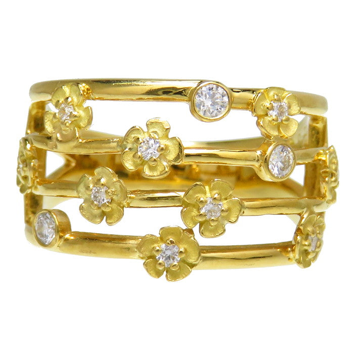 13.5号 小花/フラワーモチーフ ダイヤモンド 計0.22ct リング・指輪 K18ゴールド 18金 5.1g レディース
【中古】【真子質店】




【MaxMi】