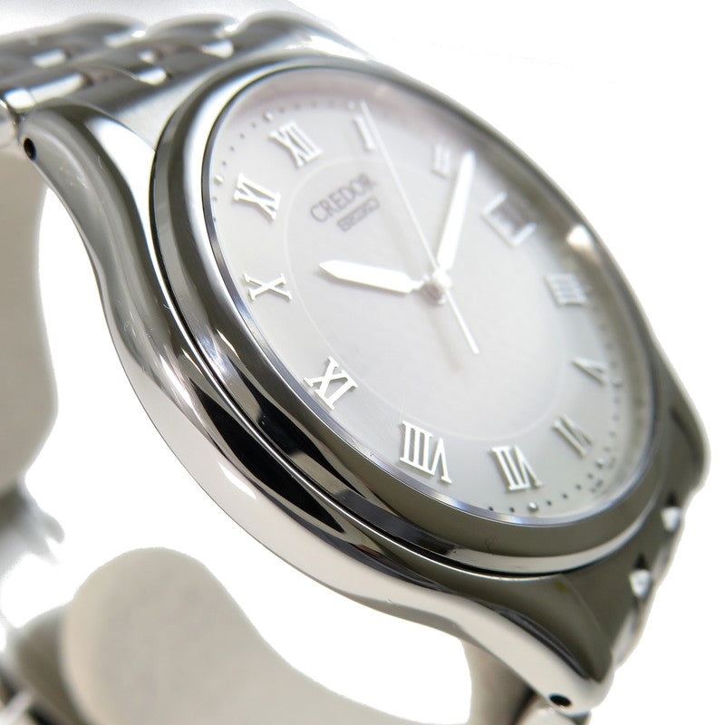 【SEIKO/セイコー】 クレドール シグノ 8J86-7A00 腕時計 ステンレススチール クオーツ シルバー ホワイト文字盤 メンズ