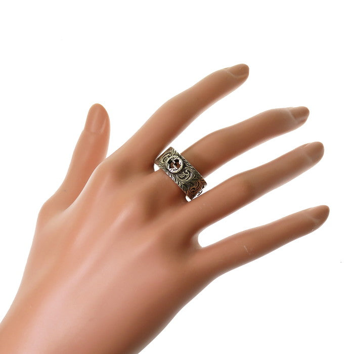 17.5号【GUCCI/グッチ】 インターロッキングG ガーデン アラベスク