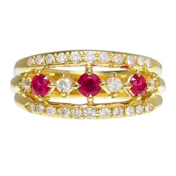 ★★最終特価品 11.5号【NINA RICCI/ニナリッチ】 透かしデザイン ルビー 計0.40ct ダイヤモンド 計0.35ct リング・指輪 K18ゴールド 18金 7.2g レディース
【中古】【真子質店】




【MoxY】