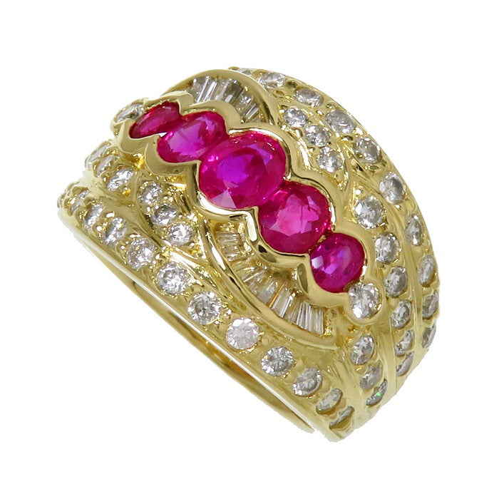 12.5号 ルビー 計1.31ct ダイヤモンド 計1.46ct リング・指輪 K18ゴールド 18金 11.8g レディース
【中古】【真子質店】




【SIMa】