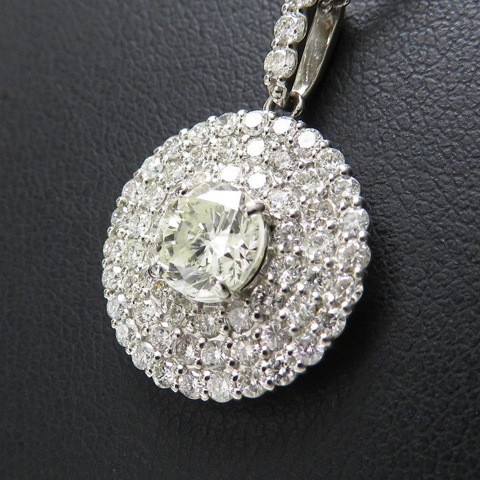 ダイヤモンド(中央/推定K-I1-Pr-SB) 1.042ct ダイヤモンド(メレ) 計1.00ct ペンダントトップ Pt950プラチナ 3.3g レディース
【中古】【真子質店】




【ITIx】
