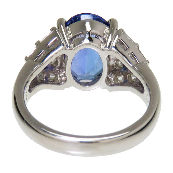 11.5号 タンザナイト 3.71ct ダイヤモンド 計0.65ct リング・指輪 