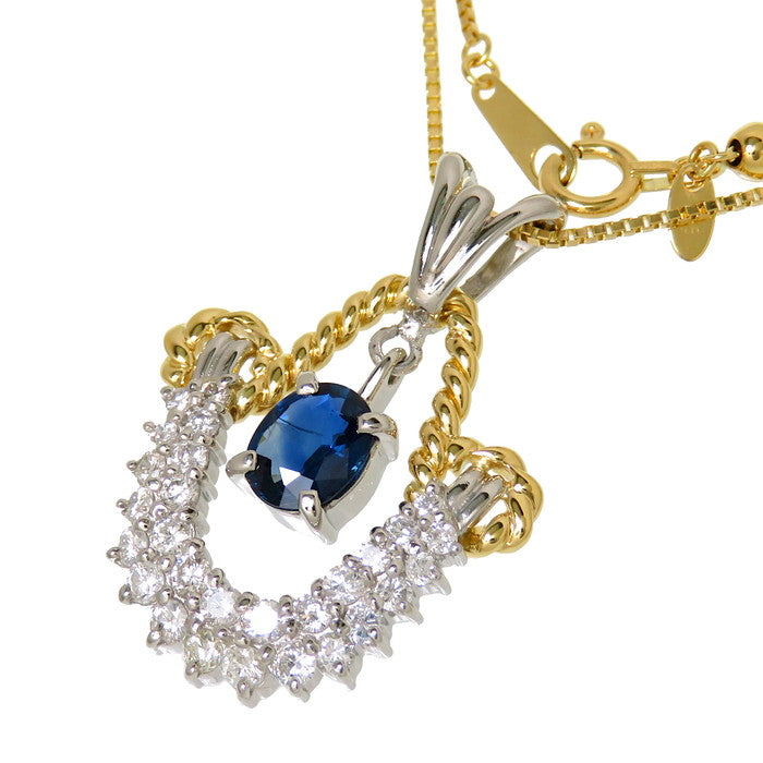 ★★最終特価品 コンビカラー サファイア 0.81ct ダイヤモンド 計0.66ct ネックレス K18ゴールド 18金/Pt900プラチナ 8.2g 45cm レディース
【中古】【真子質店】




【MoMaS】