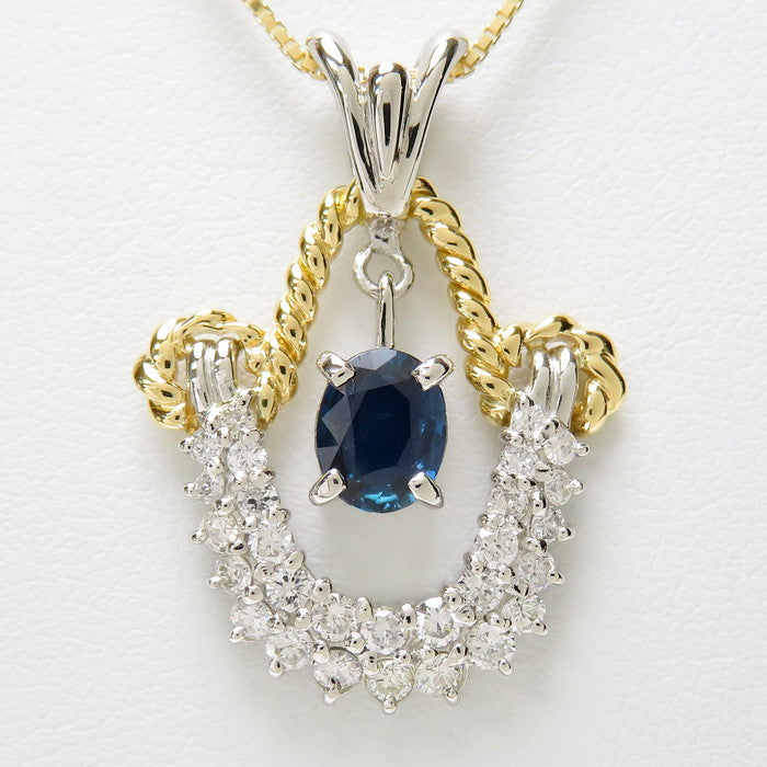 ★★最終特価品 コンビカラー サファイア 0.81ct ダイヤモンド 計0.66ct ネックレス K18ゴールド 18金/Pt900プラチナ 8.2g 45cm レディース
【中古】【真子質店】




【MoMaS】