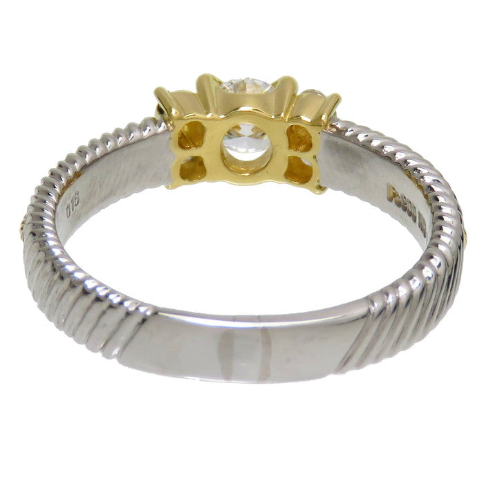 12.5号 コンビカラー ダイヤモンド(中央/推定H-SIクラス) 0.305ct ダイヤモンド 計0.16ct リング・指輪 Pt900プラチナ/K18ゴールド 18金 5.7g レディース
【中古】【真子質店】




【DMiD】