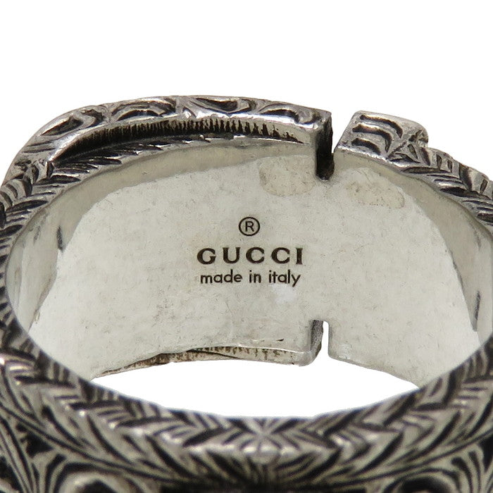 16号【GUCCI/グッチ】 インターロッキングG ガーデン アラベスク ベルトモチーフ リング・指輪/Ag925シルバー 15.2g 17 –  真子質店 PawnShopMAKO