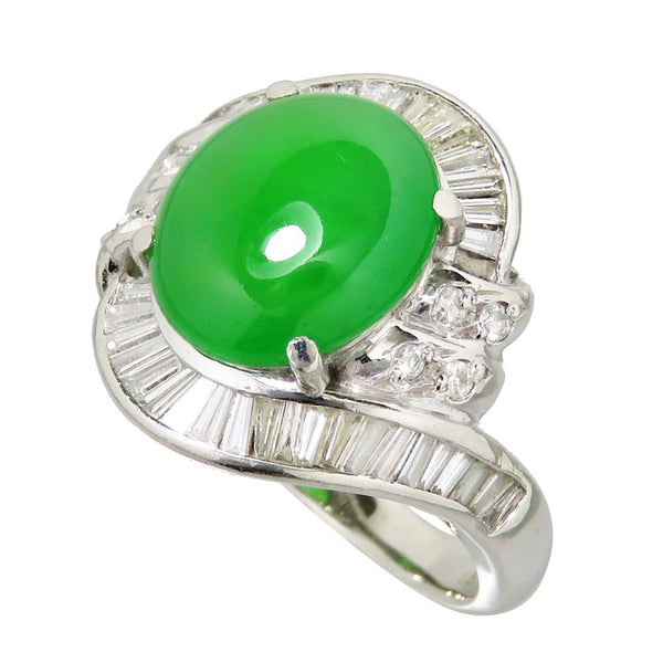 11.5号 翡翠 3.83ct ダイヤモンド 計0.6ct リング・指輪 Pt900プラチナ 7.0g レディース
【中古】【真子質店】




【IxxI】