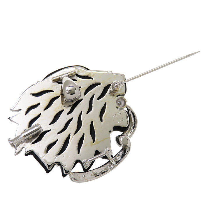 獅子/ライオン/動物/アニマルモチーフ ブローチ兼用 黒石 ダイヤモンド 計0.13ct ペンダントトップ K18WGホワイトゴールド 18金 17.2g レディース
【中古】【真子質店】




【KKx】
