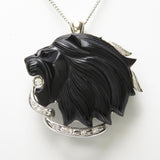 獅子/ライオン/動物/アニマルモチーフ ブローチ兼用 黒石 ダイヤモンド 計0.13ct ペンダントトップ K18WGホワイトゴールド 18金 17.2g レディース
【中古】【真子質店】




【KKx】